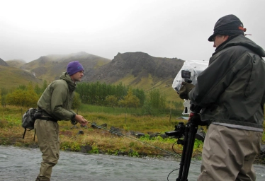 Morten Oeland and Nils Vestergaard filming Morten Oeland and Nils Vestergaard filming