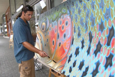 Derek DeYoung at the canvas Derek DeYoung at the canvas