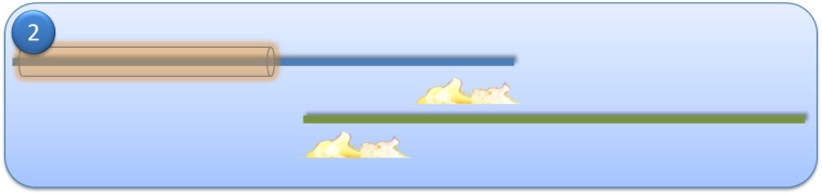 Step 2 - Heat the tips of the fly lines. Step 2 - Heat the tips of the fly lines.