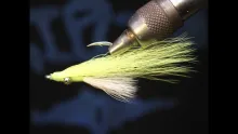 Video thumb for Chartreuse Redfish Clouser Minnow