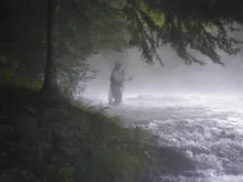 User submitted picture: Morning mist below Ledges...