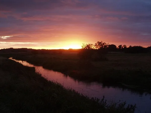 User submitted picture: Sunset by my local stream...